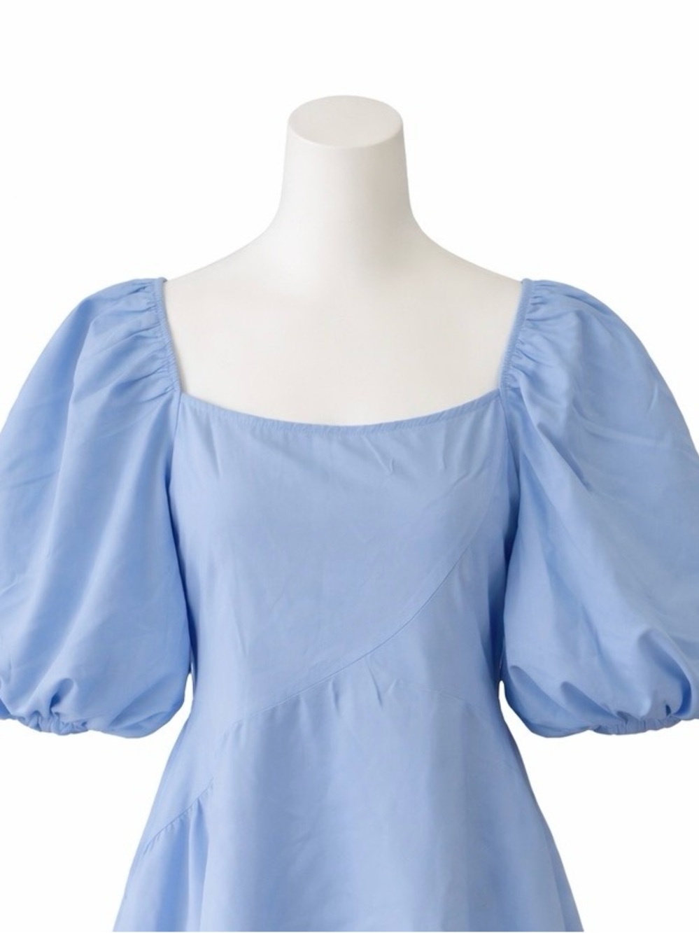 Boohoo puff sleeve, square neck skater mini dress - Picture 3 of 4